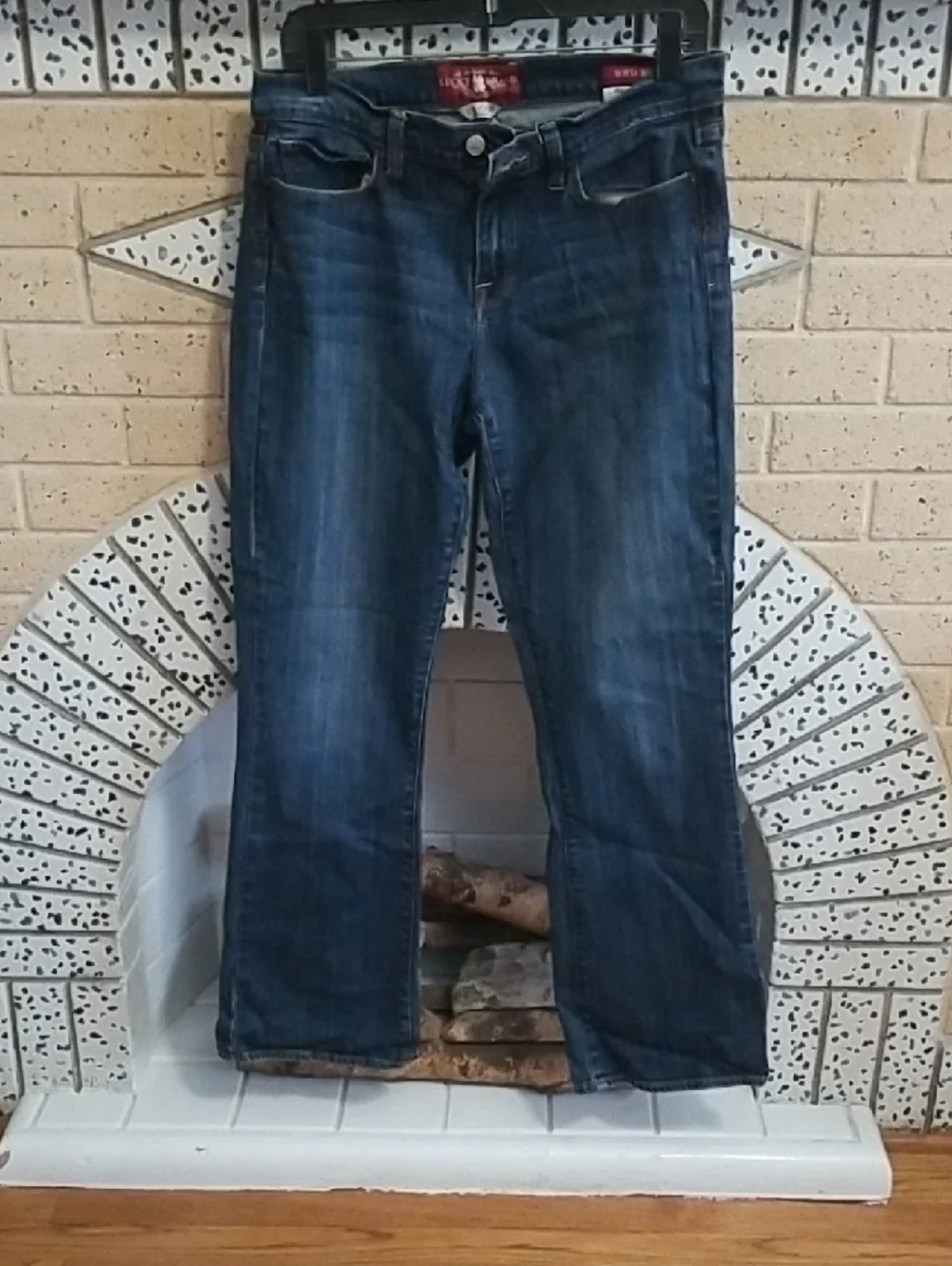 Lucky Brand Women's Medium-Dark Blue Straight Leg Jeans - Picture 2 of 7